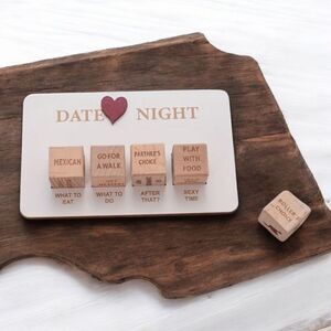 NEW Date Night Decision Dice Game Fun Couple Gift Wedding Shower Christmas 7pc